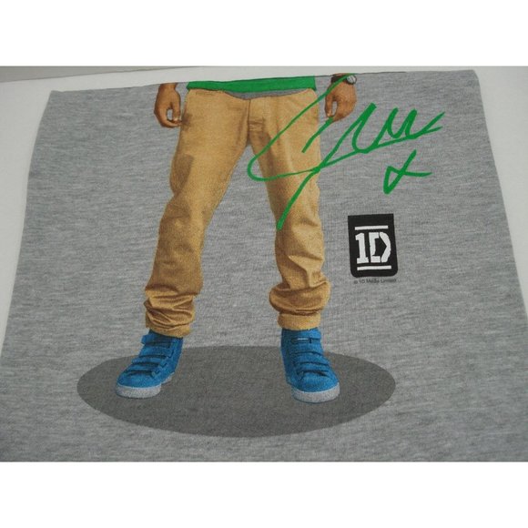 One Direction 1D Liam Standing Pose Grey Skinny Fit T-Shirt Junior Size Large - Picture 7 of 8